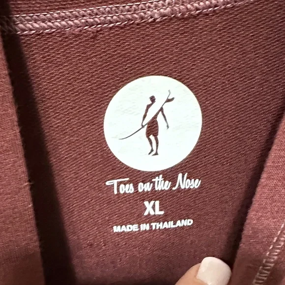 Men's Maroon Hooded Long-Sleeve Pullover Shirt - Picture 3 of 7